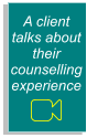 A client talks about their counselling experience