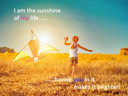 Counselling Changes Lives - I am the sunshine of my life